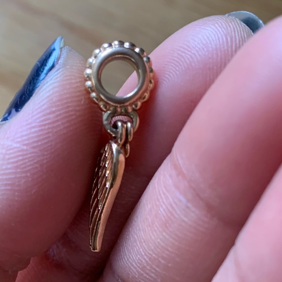 Retired Pandora Rose Love and Guidance Angle Wing Dangle Charm - Picture 5 of 7